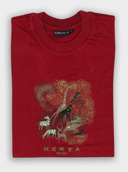 Oneway Kenya Cave Paintings T-Shirt – Premium 100% Cotton Kenya T-shirts