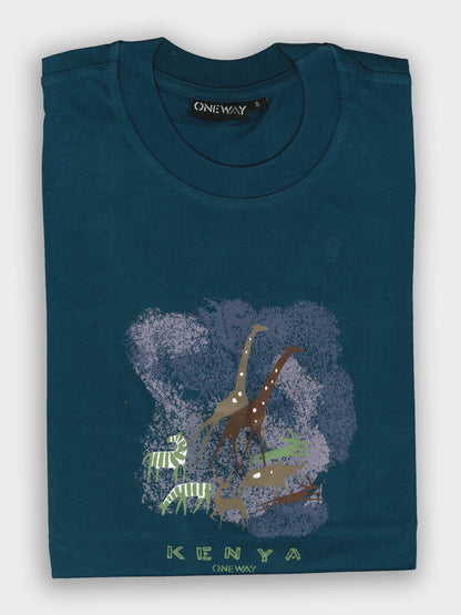 Oneway Kenya Cave Paintings T-Shirt – 100% Cotton