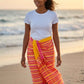 Kikoy Towel Lime Stripe - Vibrant, Versatile Beach & Bath Essential