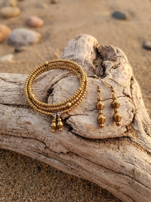 leah Bracelet and Earring Set - Elegant Bracelet & Earring Set