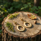 Lion's Mane Earrings - Bold Brass Jewelry by OneWay Kenya