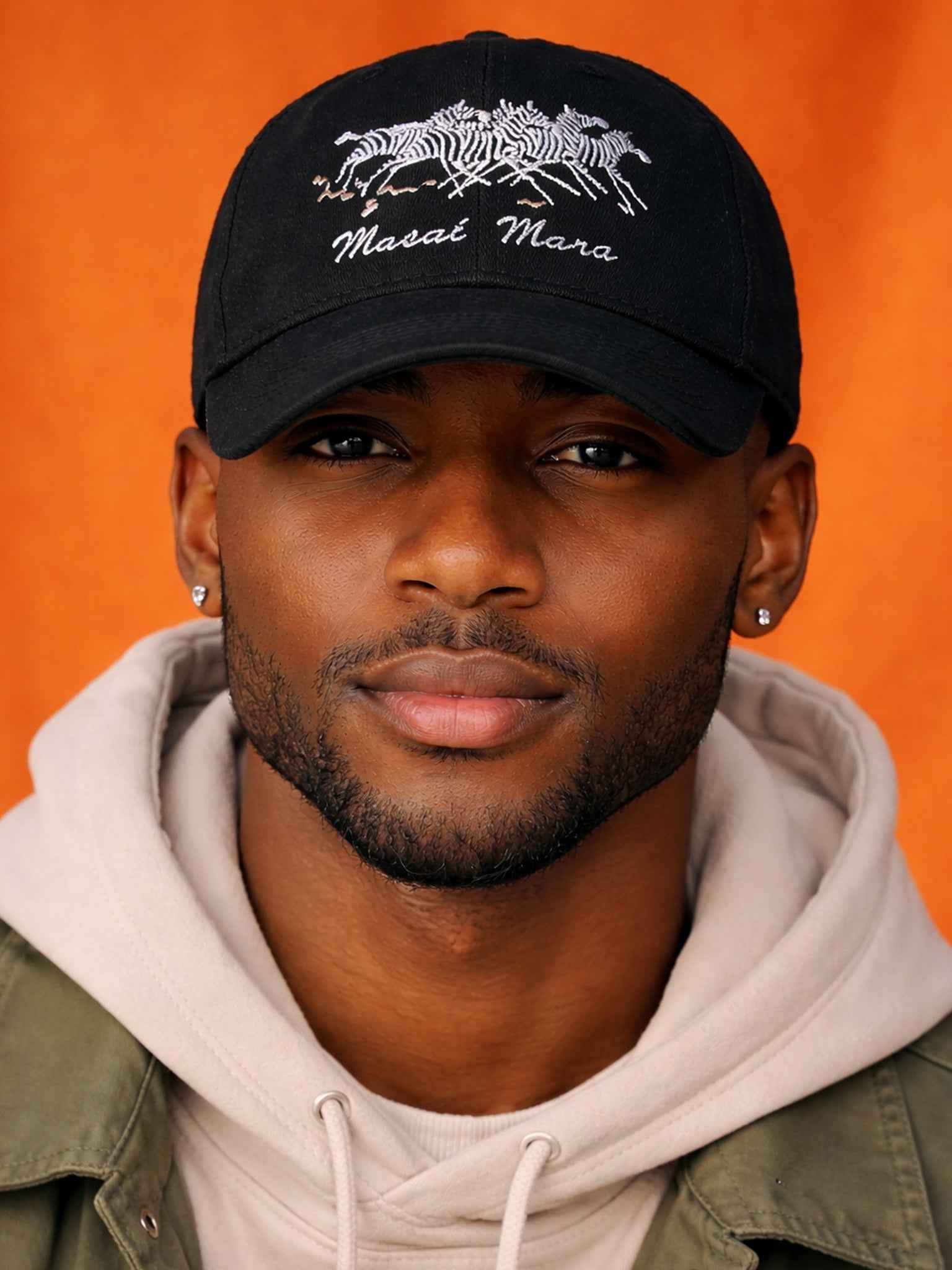 Masai Mara Zebras Cap - Embroidered Cotton Twill Hat