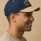 Masai Mara Embroidered Leather Cap - Unique Peak Design