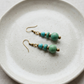 Melan Earrings - Turquoise & Brass Drop Jewelry | OneWay Kenya