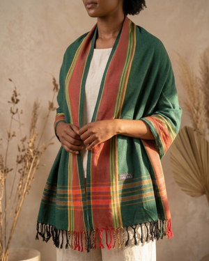 Kikoy Wrap - Black P. Green