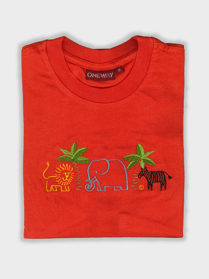 Animal At The Oasis Kids T-Shirt – Soft, Fun &amp; Adventure-Ready