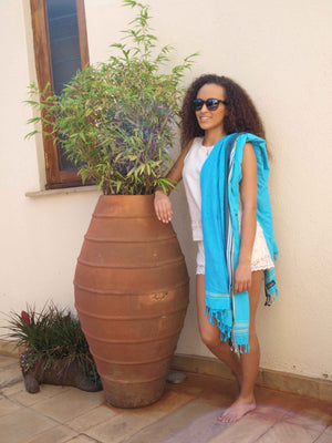 Kikoy Towel Lime Stripe - Vibrant, Versatile Beach & Bath Essential