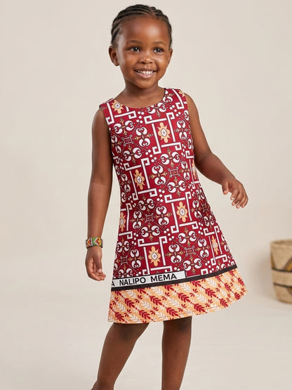Khanga Pinafore Dress