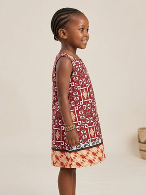 Khanga Pinafore Dress