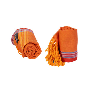 Authentic Kikoy Cloth Kenya | Handwoven Wrap by ONEWAY, Orange