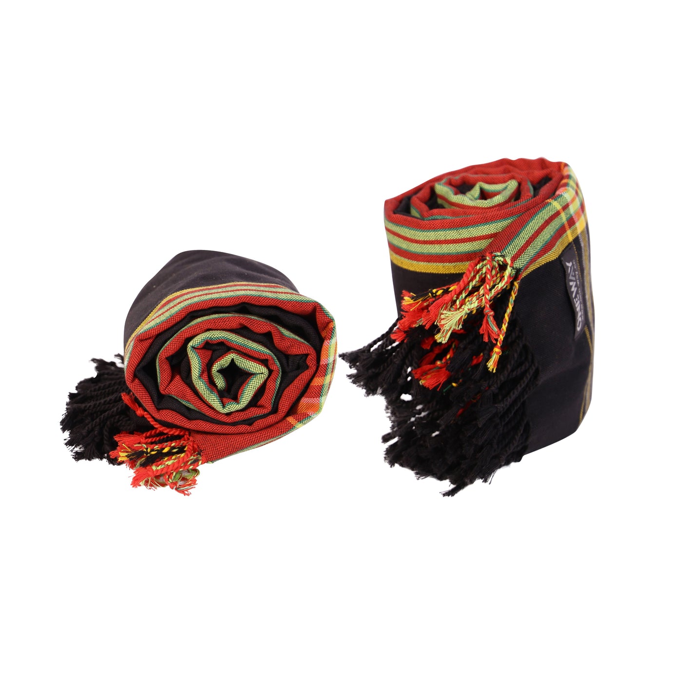 Authentic Kikoy Cloth Kenya | Handwoven Wrap by ONEWAY, Black