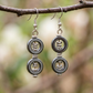 Racheal Earrings - Industrial Gunmetal & Silver Ring Jewelry | OneWay Kenya