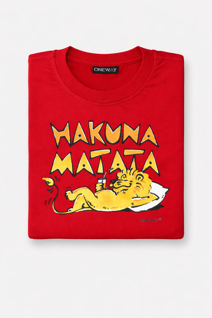 Hakuna Matata Printed T-Shirt for Everyday Comfort and Style