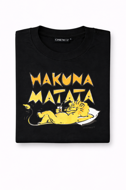 Hakuna Matata Printed T-Shirt for Everyday Comfort and Style