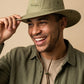 Small Paw Safari Hat - Embroidered Big Safari Hat for Adventure and Sun Protection