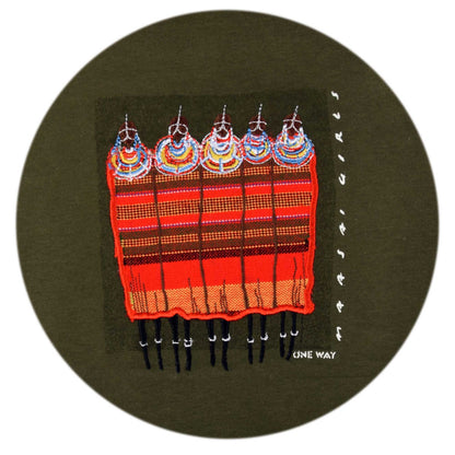 Masai Ladies With Shuka T-Shirt