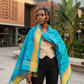 Printed Kikoy Wrap – Kichane Design (100% Cotton) Lime