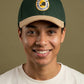 Tusker Embroidered Leather Peak Hat for Stylish Outdoor Adventures