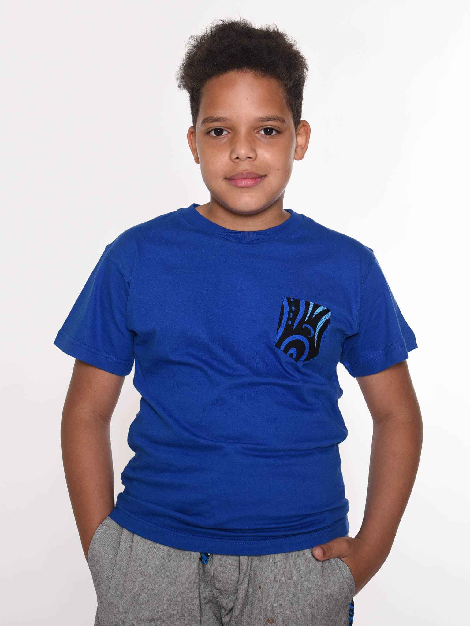 Wakanda t-shirt with Kitenge Pocket