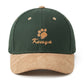 Small Paw Kenya Leather Peak Cap - Embroidered Quality Headwear