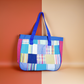 Kikoy Patchwork Bag - Blue