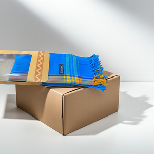 Authentic Kikoy Cloth Kenya | Handwoven Wrap by ONEWAY, Turquoise