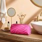 Toiletry Wash Printed Bags Grey Fuschia