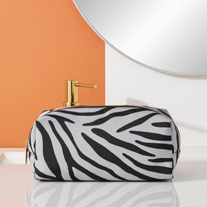 Toiletry Wash Printed Bags Grey