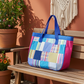 Kikoy Patchwork Bag - Blue