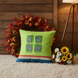 Kikoy Cushion Covers – 4 Fun Gorilla Prints | 100% Cotton, Handmade in Kenya