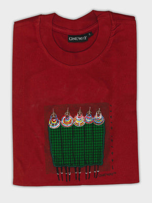 Masai Ladies Shuka T-Shirt - Embrace Culture and Style
