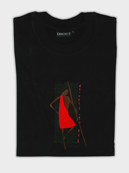 Masai Warrior With Shuka T-Shirts - Celebrate African Heritage and Unique Style