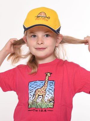 Pole Pole Kids Cap – 100% Cotton Safari Design by Oneway Kenya