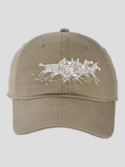 Running Zebras Cotton Twill Cap – Safari Style | Oneway Kenya